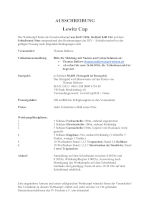 Ausschreibung LewitzCup